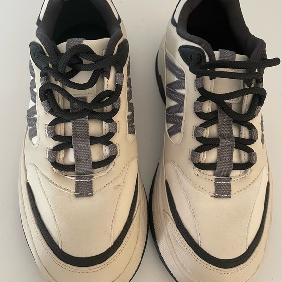 ZARA multi piece thick soled sneaker vegan leather - Picture 4 of 10